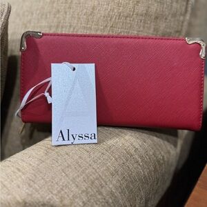 Alyssa Red Women's Wallet 8.5x4.5x1.5